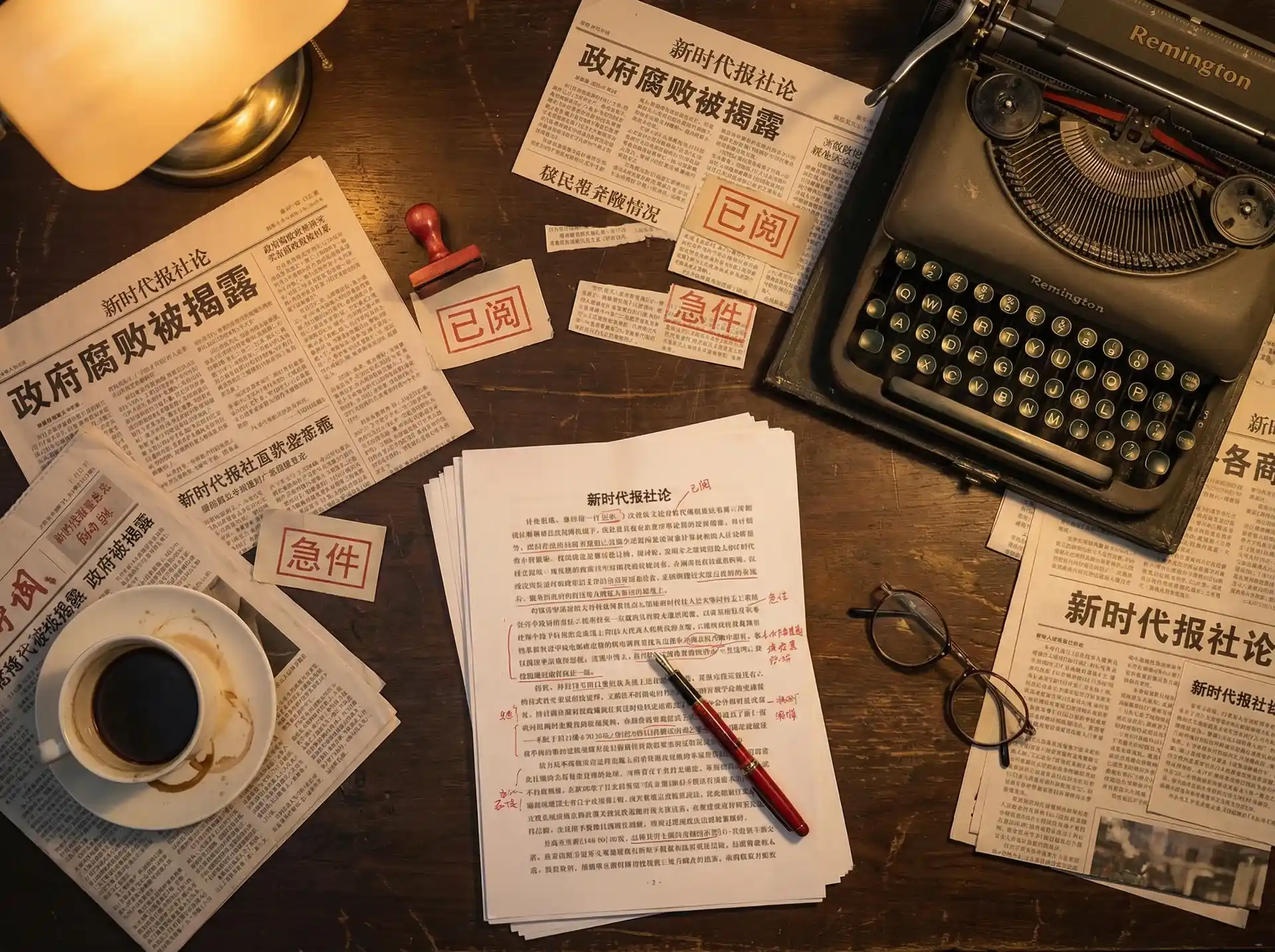 无良家丁 - 报社编辑部工作场景